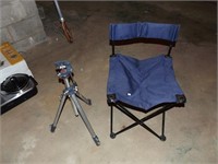 Tripod and adjustable chair
