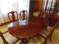 Cherry Dining Room Table and Chairs