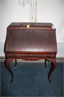 Vintage Coffin Top Desk with working key
