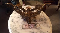 Early metal candle holder