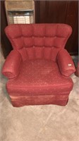 Red cloth arm chair