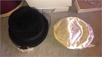 2 vintage ladies hats