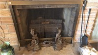 Early fire place set