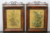 Pair of Metal Framed Botanical Art Prints