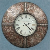 24" Pressed Tin "Buchanan Co." Decor Clock