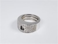 750 / 18 kt & Diamond Ring