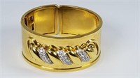 18 kt Gold & Diamond Bangle Bracelet