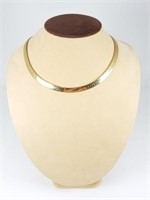18 kt Gold Flat Omega Necklace