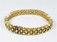 18 kt Gold & Emerald Bracelet