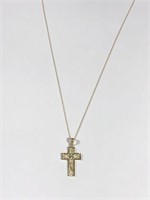 14 K 16 “ Chain with Cross Pendant