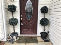 Two Outdoor Topiary And More
