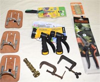 VINTAGE C-CLAMPS & NEW GARDENING ITEMS !-E-3