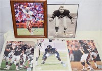 NFL FOOTBALL PHOTO'S,ONE SIGNED !-X-5