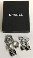 Chanel Necklace, Earring & Ring Set