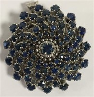 10k Gold And Sapphire Pin / Pendant