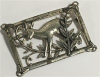Sterling Silver Deer Pin