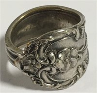 Coin Silver Spoon Ring