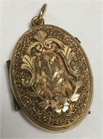 Victorian Gold Filled Locket Pendant