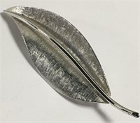 Van Dell Sterling Silver Leaf Pin