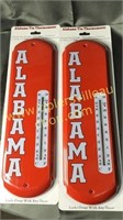 2 Alabama tin thermometers