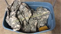 Tote of army fatigues
