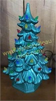 Vintage Lighted ceramic Christmas tree 11in works