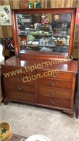 Mahogany 8 drawer dresser with mirror by Drexel