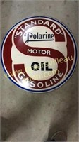 24in Metal polarine oil button sign modern