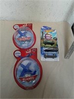 Three new Hot Wheels cars and two new Disney Cars