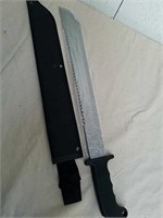 18 inch machete with sheath