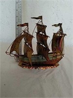 Decorative metal ship made in Hong Kong