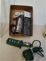 Extension cords with outdoor power supplies