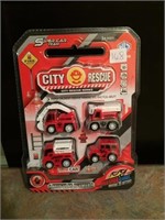 NEW CITY RESCUE 4 PACK TOYS