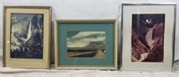 3 Framed Landscape Photos
