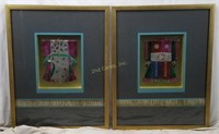 R C Kimorn 1 & 2, 3-D Framed Art