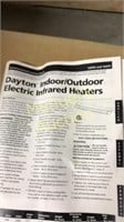 DAYTON INDOOR/OUTDOOR ELECTRIC HEATER