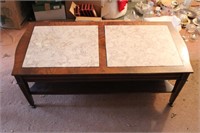 Coffee Table with Marble Insert Top