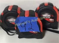 GROUP OF 3 IRONTON 25’ TAPE MEASURES