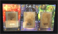 Star Wars 24KT Gold Card Limited Edition Set of 3