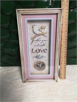 FRAMED DECOR - FEATHER YOUR NEST WITH LOVE