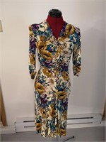 1960'S POLY/SILK DRESS SIZE SMALL