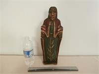 WOODEN FIGURE OF A WOMAN