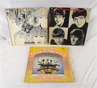 Lot Of 3 Beatles Vinyl Records Revolver Mystery