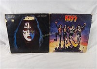 Pair Of Kiss Vinyl Records Destroyer & Ace Frehley