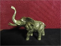 Brass Elephant 5 1/2"Tall 7"Long