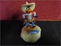 Western Daffy Duck on Stone 5"Tall