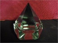 4 1/2" Tall 4"Wide Solid Glass Piece