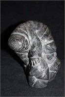 INUIT CARVED FIGURE - THE CATCH