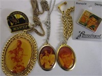 Elvis Pressely Necklaces & pin