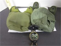 Military canteen covers & compass